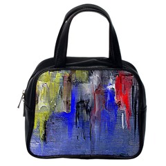 Hazy City Abstract Design Classic Handbags (one Side) by digitaldivadesigns