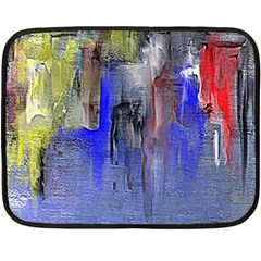 Hazy City Abstract Design Fleece Blanket (mini) by digitaldivadesigns