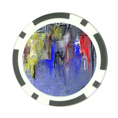 Hazy City Abstract Design Poker Chip Card Guards (10 Pack) 