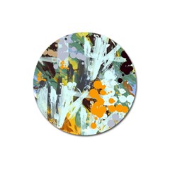 Abstract Country Garden Magnet 3  (round) by digitaldivadesigns