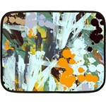 Abstract Country Garden Double Sided Fleece Blanket (Mini)  35 x27  Blanket Front