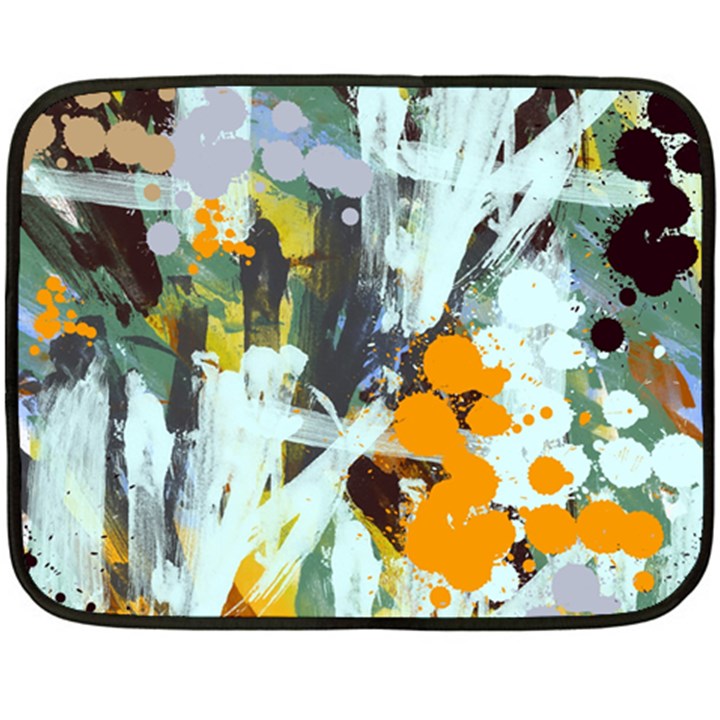 Abstract Country Garden Double Sided Fleece Blanket (Mini) 