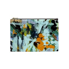 Abstract Country Garden Cosmetic Bag (medium)  by digitaldivadesigns