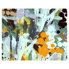 Abstract Country Garden Double Sided Flano Blanket (medium)  by digitaldivadesigns