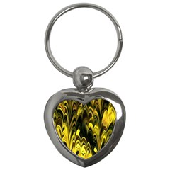 Fractal Marbled 15 Key Chains (heart)  by ImpressiveMoments