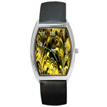 Fractal Marbled 15 Barrel Metal Watches Front