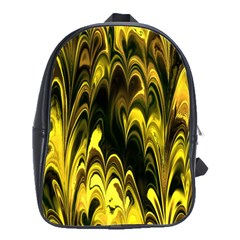 Fractal Marbled 15 School Bags(large)  by ImpressiveMoments