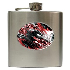 Fractal Marbled 8 Hip Flask (6 Oz) by ImpressiveMoments