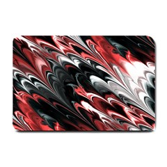 Fractal Marbled 8 Small Doormat  by ImpressiveMoments