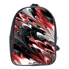 Fractal Marbled 8 School Bags (xl)  by ImpressiveMoments