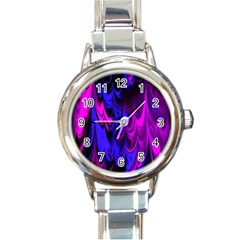 Fractal Marbled 13 Round Italian Charm Watches by ImpressiveMoments