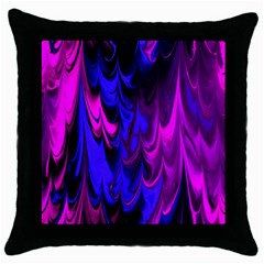 Fractal Marbled 13 Throw Pillow Cases (black) by ImpressiveMoments