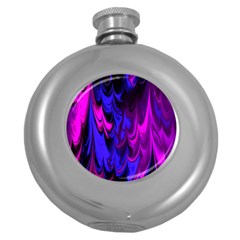 Fractal Marbled 13 Round Hip Flask (5 Oz) by ImpressiveMoments