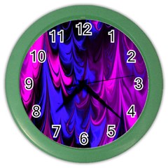 Fractal Marbled 13 Color Wall Clocks