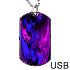 Fractal Marbled 13 Dog Tag Usb Flash (two Sides)  by ImpressiveMoments