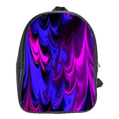 Fractal Marbled 13 School Bags (xl)  by ImpressiveMoments