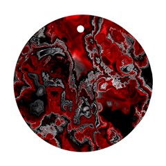 Fractal Marbled 07 Ornament (round) 