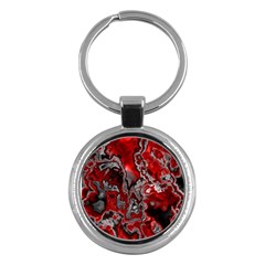 Fractal Marbled 07 Key Chains (round)  by ImpressiveMoments