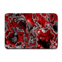 Fractal Marbled 07 Small Doormat  by ImpressiveMoments