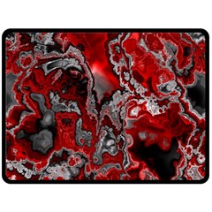 Fractal Marbled 07 Fleece Blanket (large)  by ImpressiveMoments