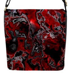 Fractal Marbled 07 Flap Messenger Bag (s) by ImpressiveMoments