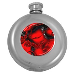 Abstract Art 11 Round Hip Flask (5 Oz) by ImpressiveMoments