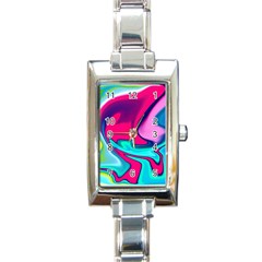 Fluid Art 22 Rectangle Italian Charm Watches by ImpressiveMoments