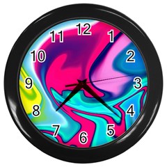 Fluid Art 22 Wall Clocks (black) by ImpressiveMoments