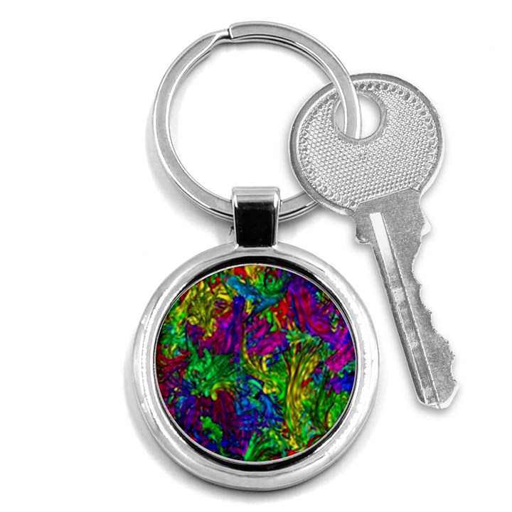 Liquid Plastic Key Chains (Round) 