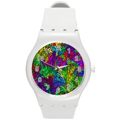 Liquid Plastic Round Plastic Sport Watch (m) by ImpressiveMoments