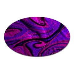 Wet Wallpaper, Pink Oval Magnet by ImpressiveMoments