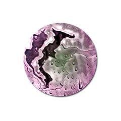 Wet Metal Pink Magnet 3  (round) by ImpressiveMoments