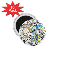 Abstract Fun Design 1 75  Magnets (10 Pack)  by digitaldivadesigns