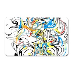 Abstract Fun Design Magnet (rectangular) by digitaldivadesigns