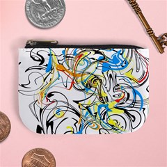 Abstract Fun Design Mini Coin Purses by digitaldivadesigns