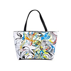 Abstract Fun Design Shoulder Handbags by digitaldivadesigns