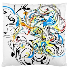 Abstract Fun Design Large Cushion Cases (one Side)  by digitaldivadesigns