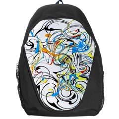 Abstract Fun Design Backpack Bag by digitaldivadesigns