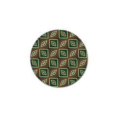 Rhombus Flowers Pattern Golf Ball Marker (4 Pack) by LalyLauraFLM