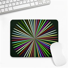 Colorful Rays Small Mousepad by LalyLauraFLM