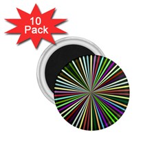 Colorful Rays 1 75  Magnet (10 Pack)  by LalyLauraFLM