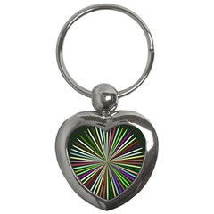 Colorful Rays Key Chain (heart) by LalyLauraFLM