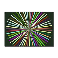 Colorful Rays Sticker A4 (100 Pack) by LalyLauraFLM