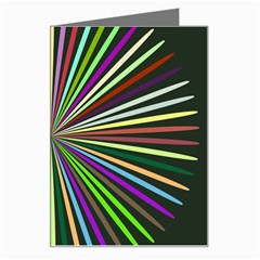 Colorful Rays Greeting Card by LalyLauraFLM