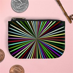 Colorful Rays Mini Coin Purse by LalyLauraFLM