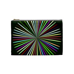 Colorful Rays Cosmetic Bag (medium) by LalyLauraFLM