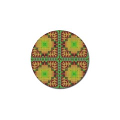 Tribal Shapes Pattern Golf Ball Marker by LalyLauraFLM