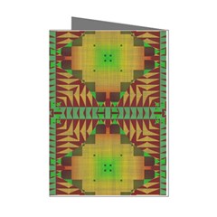 Tribal Shapes Pattern Mini Greeting Cards (pkg Of 8)