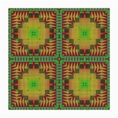 Tribal Shapes Pattern Medium Glasses Cloth (2 Sides) by LalyLauraFLM