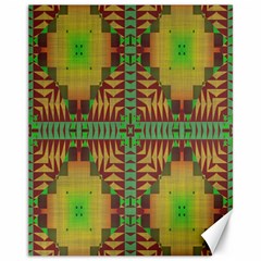 Tribal Shapes Pattern Canvas 11  X 14  by LalyLauraFLM